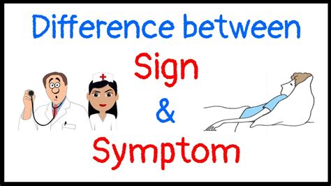 Difference between Signs and Symptoms | Sign vs. Symptom | Type of signs and symptoms of disease ...