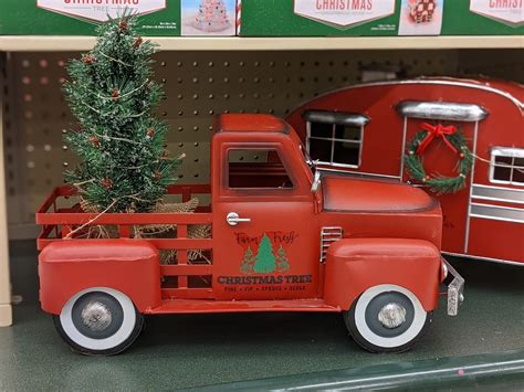 These Vintage Red Truck Decorations are 40% Off at Hobby Lobby