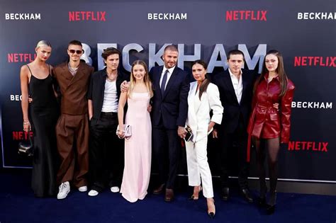 David Beckham Attends Premiere of Netflix Documentary About His Life with Family