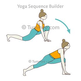 Runners Lunge Pose Flow Yoga (Utthita Ashwa Sanchalanasana Vinyasa ...