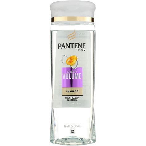 Pantene Pro-V Sheer Volume Free Flowing Fullness Shampoo, 12.60 oz, 6 ...