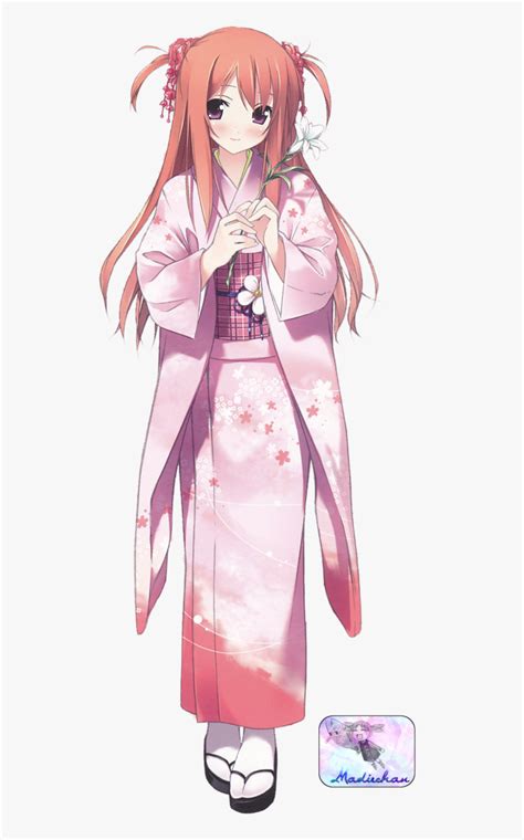 Anime Girl Kimono Png, Transparent Png - kindpng