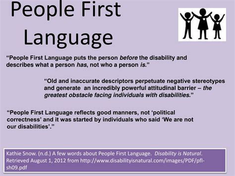 PPT - People First Language PowerPoint Presentation, free download - ID:3682002