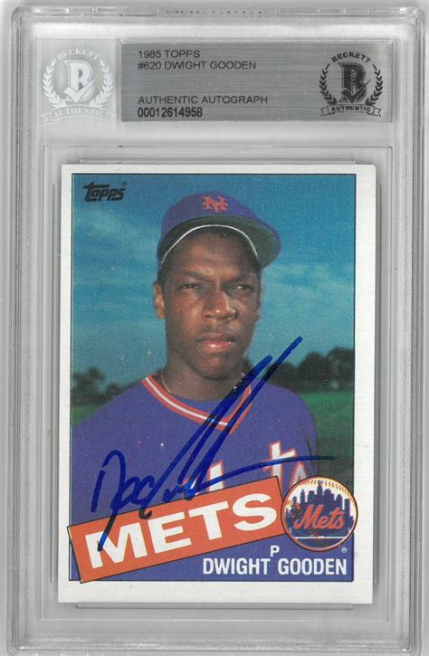 Lot Detail - Dwight Gooden Autographed 1985 Topps Rookie Card