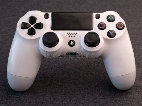 UK, March 2020: White PS4 Playstation Pad Controller from Above ...