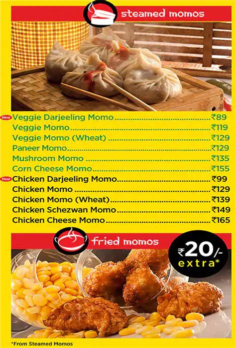 Menu at Wow! Momo, Kolkata, Shop No-138