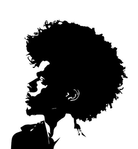 Premium Vector | Silhouette of a Black man male african american isolated with flat background color