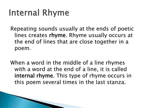 PPT - Rhyme Internal Rhyme PowerPoint Presentation, free download - ID ...