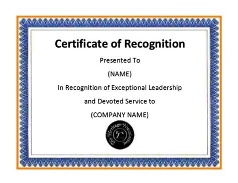 Employee Recognition Certificate Examples - prntbl ...