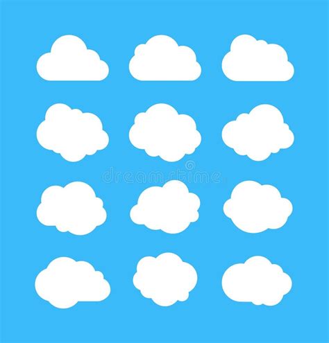 Clipart Cloud Shapes