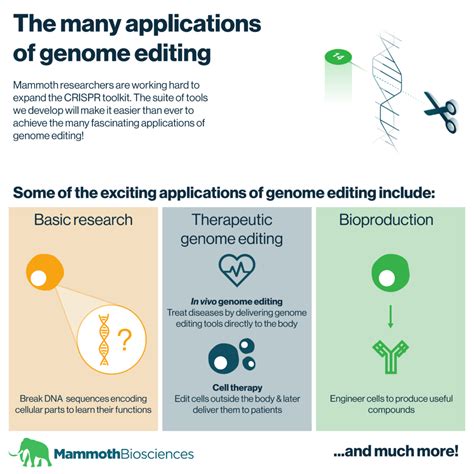 The many applications of (CRISPR) genome editing - Mammoth Biosciences