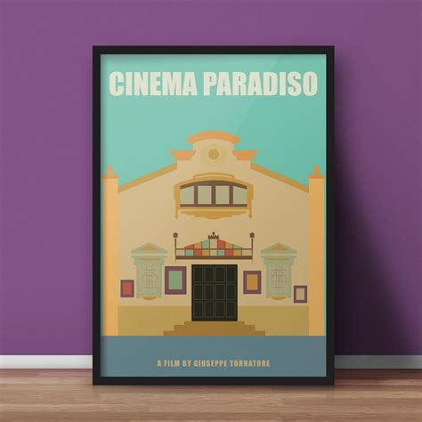 Cinema Paradiso Poster Minimalist Movie Art Print Film Wall Art Best ...