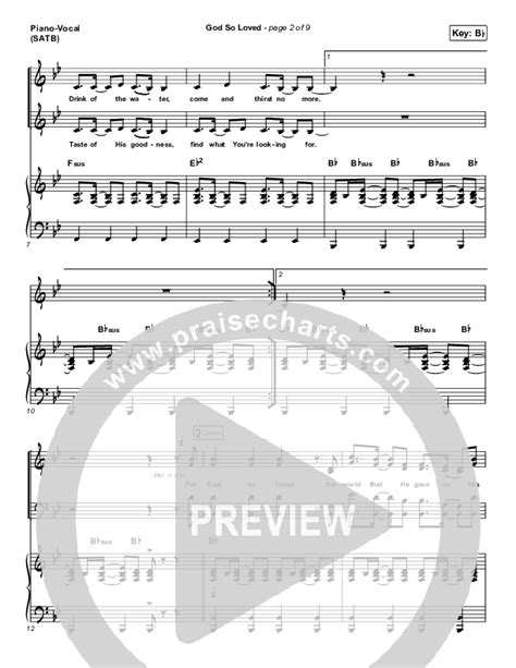 God So Loved (Live) Sheet Music PDF (We The Kingdom) - PraiseCharts