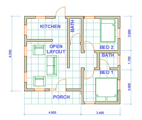 Floor Plan Two Bedroom House Plans In Kenya | Viewfloor.co