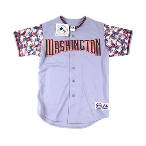 And Still Custom Jersey: Washington Nationals ($125) liked on Polyvore featuring tops, shirts ...