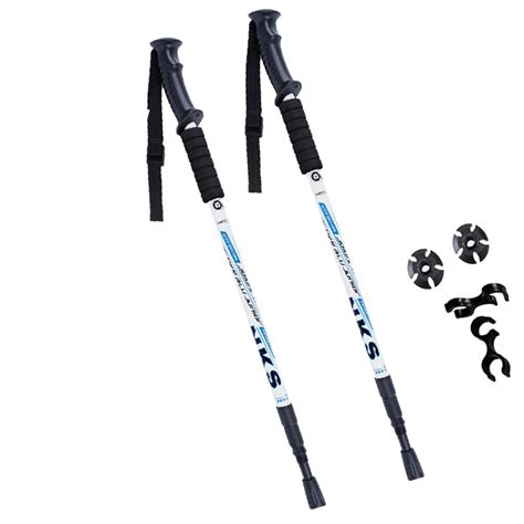 Nordic Walking Poles Anti Shock Telescopic with Tip Protectors / Ultralight