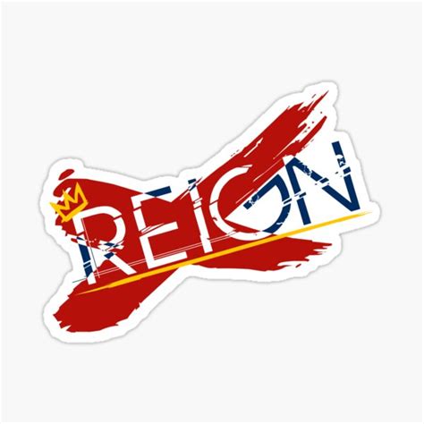 "Reign (logo)" Sticker by ArtStudioAngel | Redbubble