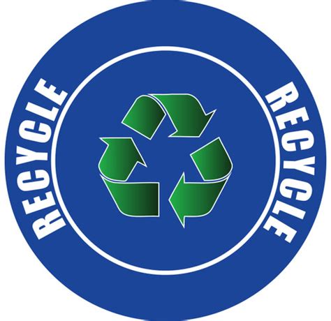 Recycle Sign V2 Floor Sign | Creative Safety Supply