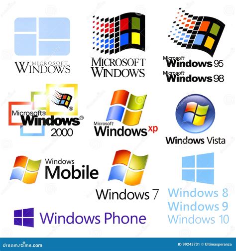 Microsoft Logos Through The Years