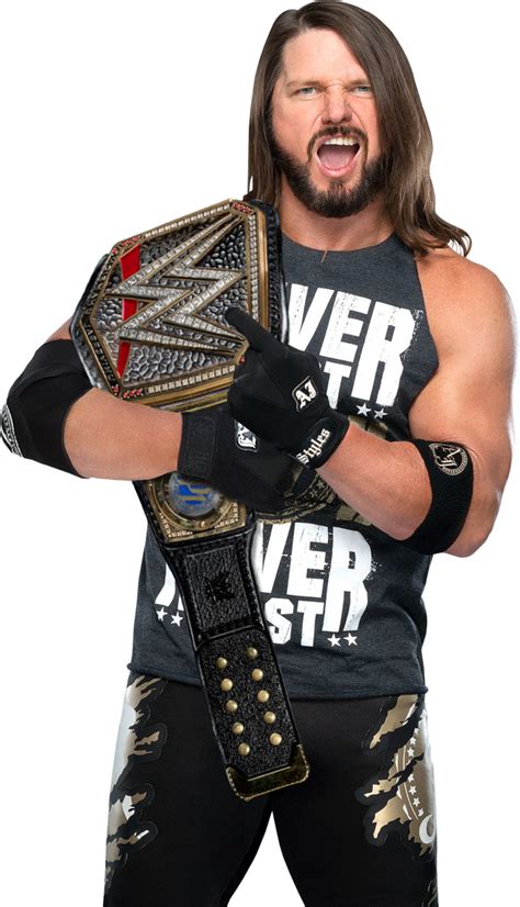 AJ Styles WWE Champion Custom Render by DionisisBITW on DeviantArt