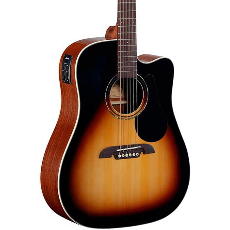 Alvarez Regent Series Dreadnought Cutaway Acoustic-Electric Guitar ...