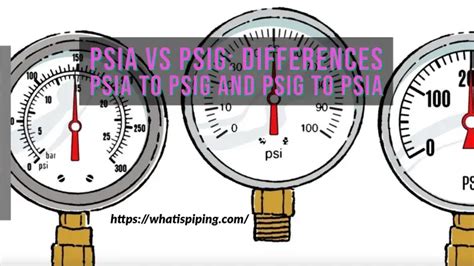 PSIA vs PSIG: Differences | Conversion from PSIA to PSIG and PSIG to ...