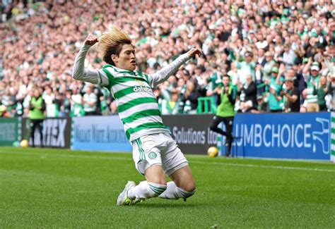 Watch how Kyogo Furuhashi led the celebrations after Celtic’s win over ...