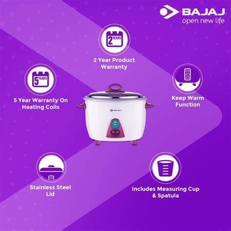 Bajaj Electric Cooker - Bajaj Electric Rice Cooker Latest Price, Dealers & Retailers in India