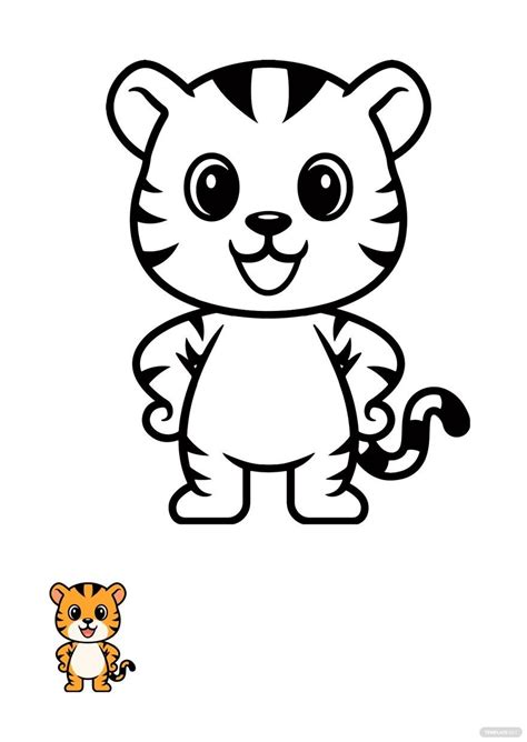 FREE Tiger Coloring Page Templates & Examples - Edit Online & Download | Template.net