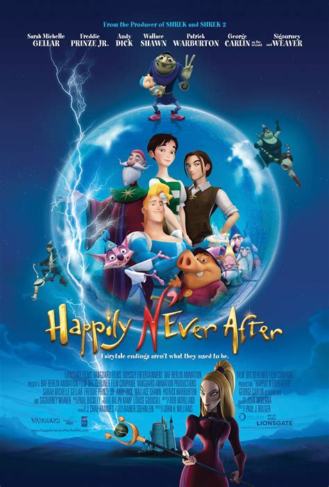 "Happily N'Ever After" movie poster, 2007. Sigourney Weaver lent her voice to this animated ...