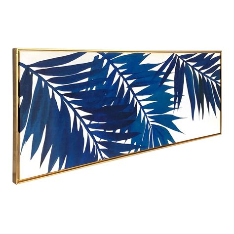 Blue Palms Framed Canvas Wall Art - World Market