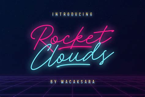 Rocket Clouds Script Font Free Download - Creativetacos