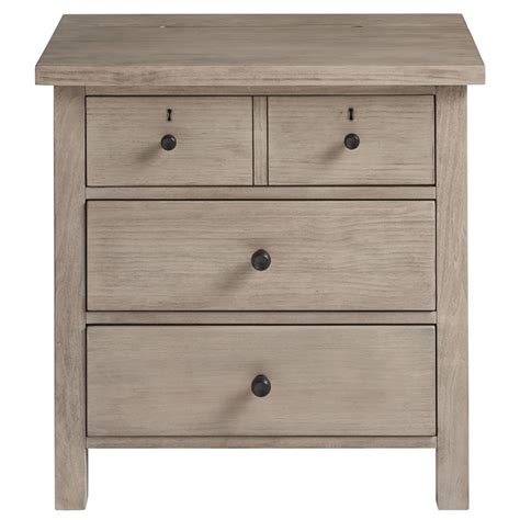 Modern Farmhouse Nightstand with Charging Station | Zin Home