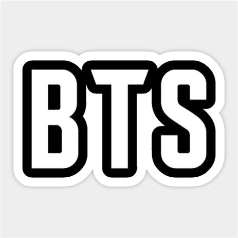 BTS Logo - Bts - Sticker | TeePublic