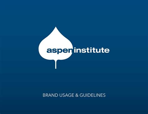 Aspen Institute | PDF document | Branding Style Guides