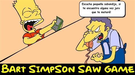 Bart Simpson Saw Game - YouTube