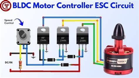 Speed Controller Esc Circuit Diagram For Brushless Motor Sim