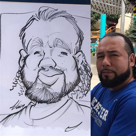 #caricatures I did the other day this guy was a cool dude and fun to #draw Caricature Artist ...