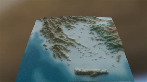 Greece & Turkey Relief Map - Download Free 3D model by jerryfisher [470d21d] - Sketchfab