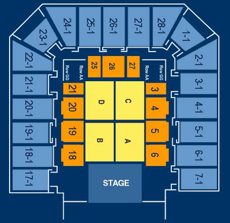 WIN Entertainment Centre Seating Map (Wollongong Entertainment Centre) | Austadiums