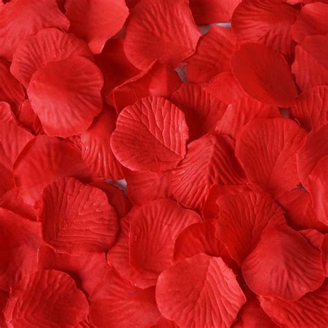 500 Red Silk Rose Petals For Table Confetti | Wedding petals, Wedding ...