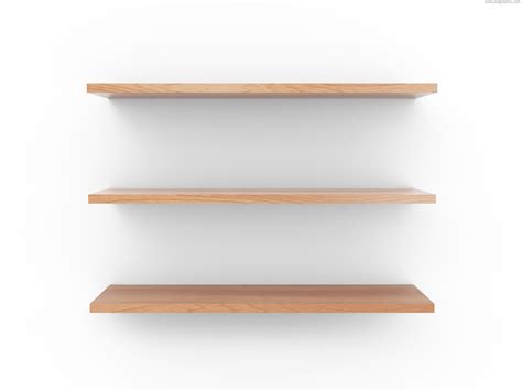 Empty wooden shelf - PSDgraphics