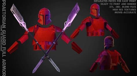 The Mandalorian Imperial Praetorian Guard Full Armor for Cosplay 3D Model Collection | CGTrader