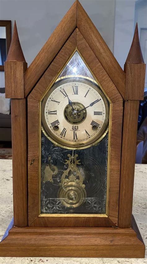 Antique Batalha Fabrica De Relogios Clock Co Cathedral Mantle | Etsy in 2022 | Clock, Mantle ...