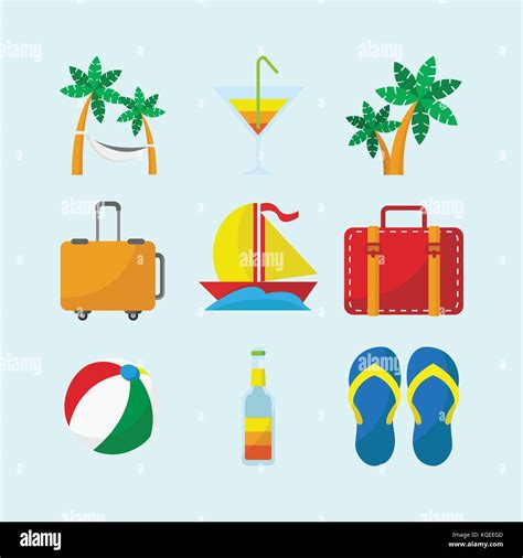 Traveling Icon Set Stock Vector Image & Art - Alamy