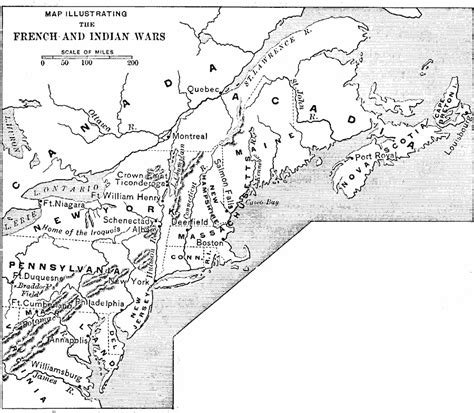 French And Indian War Printable Maps