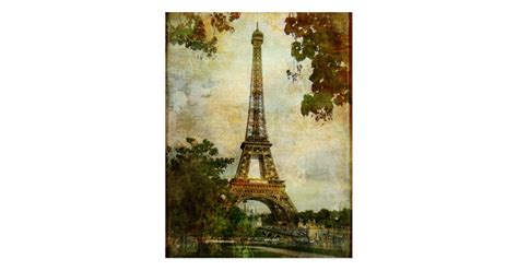 Vintage Eiffel Tower Postcard | Zazzle