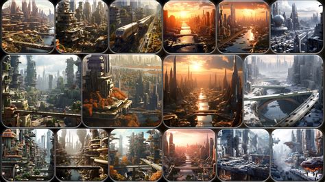 ArtStation - 220 Environment Concept - Megacities In Dystopian Futures Reference Pack | 4K | v ...