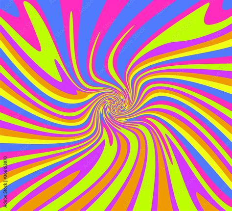 1960s Hippie Wallpaper Design. Trippy Retro Background for Psychedelic 60s-70s Parties with ...