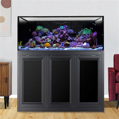 NUVO INT 150 Gallon Lagoon Aquarium + Black APS Stand